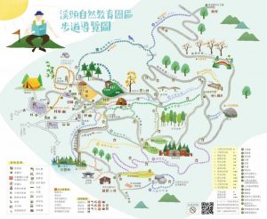 溪頭自然教育園區地圖